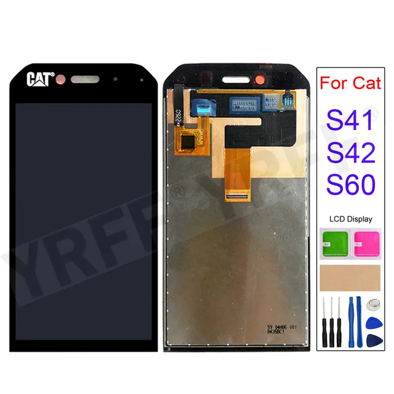 Per Caterpillar Cat S60 S42 S41 S32 Sostituzione Dello Schermo Lcd Display Lcd Touch Screen Digitizer Assembly
