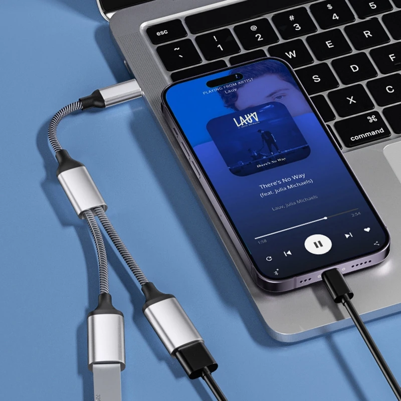 Adaptateur USB-C Vers USB-A 3.0 UGREEN - 5 Gbps - Nylon Tressé Aluminium - Lot De 2 - Compatible IPhone, MacBook, Galaxy