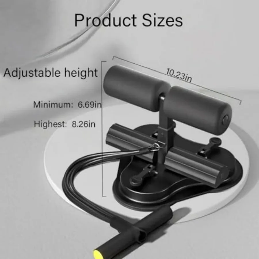 Ab Training Auxiliary Device, 2025 Upgrade 3 Suction Cups, Sit Up Machine, Multi-functional Adjustable Ab Trainer Equipment, Ab