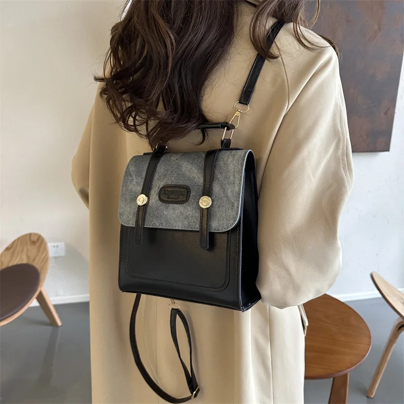 

Маленький дизайнерский рюкзак, Новинка осени 2023, женский ручной школьный рюкзак, Корейская версия, рюкзаки для отдыха и путешествий