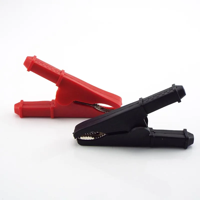 Description Picture 4 of item30mm 30A Alligator Clip Adapter Red Black Car Insulated Crocodile Clips 75mm Battery Test Lead OpeningTest Clamps