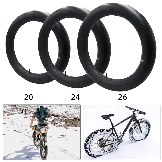 Chambre à air pour vélo de neige, 20/24/26x4.0, pour de nombreux gros vélos