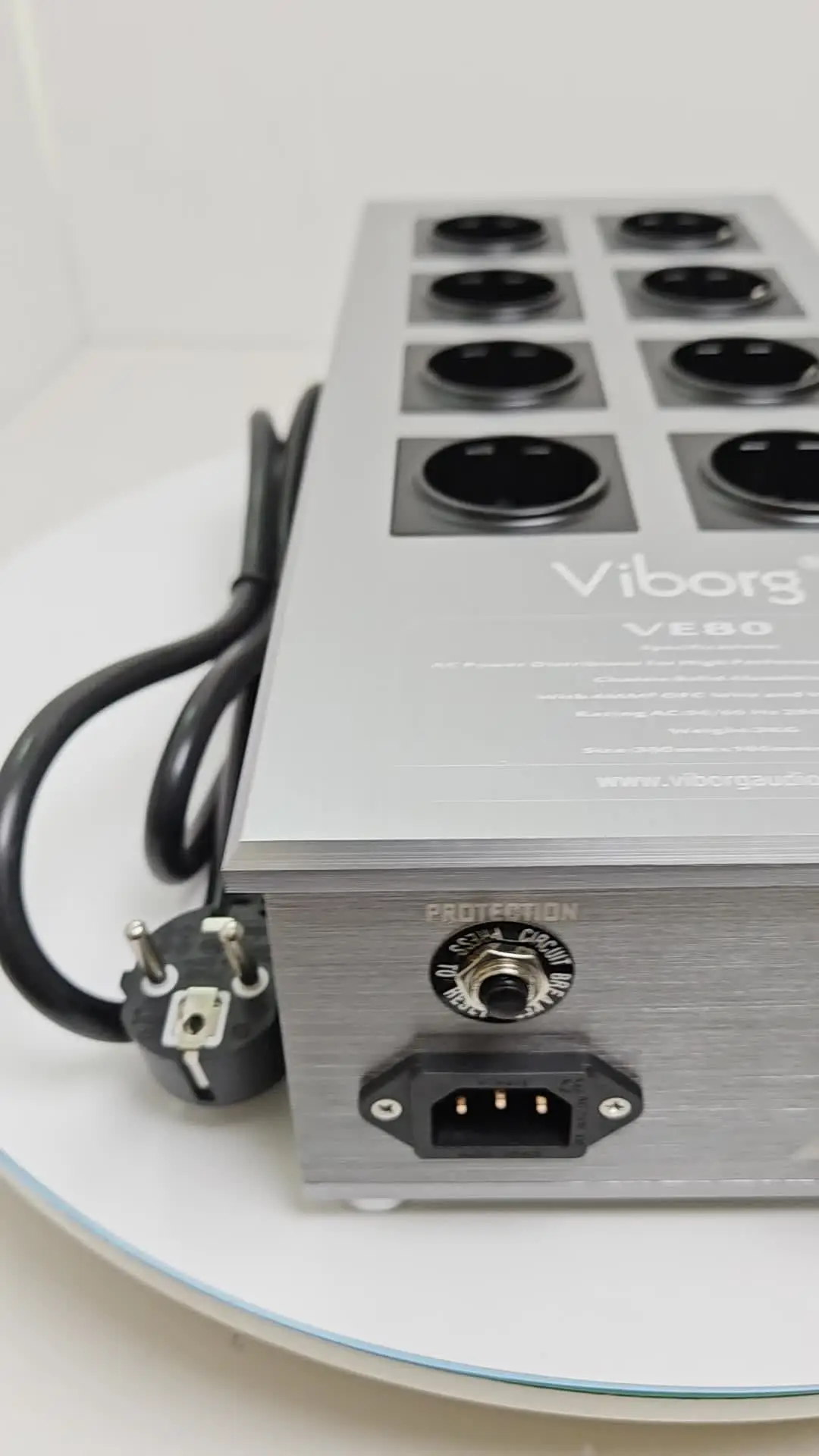 Viborg VE80 Hi-Fi аудио EU Schuko розетки шумовой фильтр кондиционер переменного тока