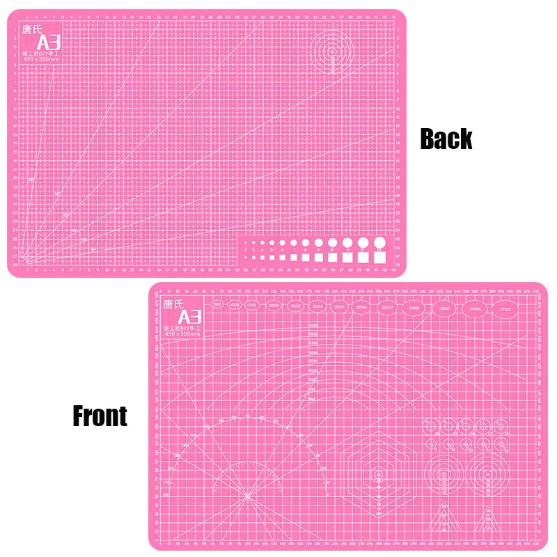 3MM 두꺼운 A3 색상 다기능 Pvc 자기 치유 커팅 매트 커팅 패드 보드 커터 나이프 DIY 공예 도구 사무용품