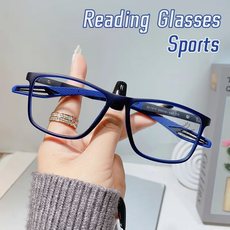 

Vintage TR90 Sports Reading Glasses Unisex Ultralight Presbyopic Eyeglasses Anti Blue Light Clear Lens Eyewear Diopter 0 to +4.0