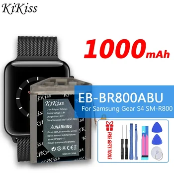 EB-BR800ABU Battery For Samsung Gear S4 GearS4 SM-R800 (46mm/LTE) Smart-Watch Replacement Battery High Capacity 1000mAh