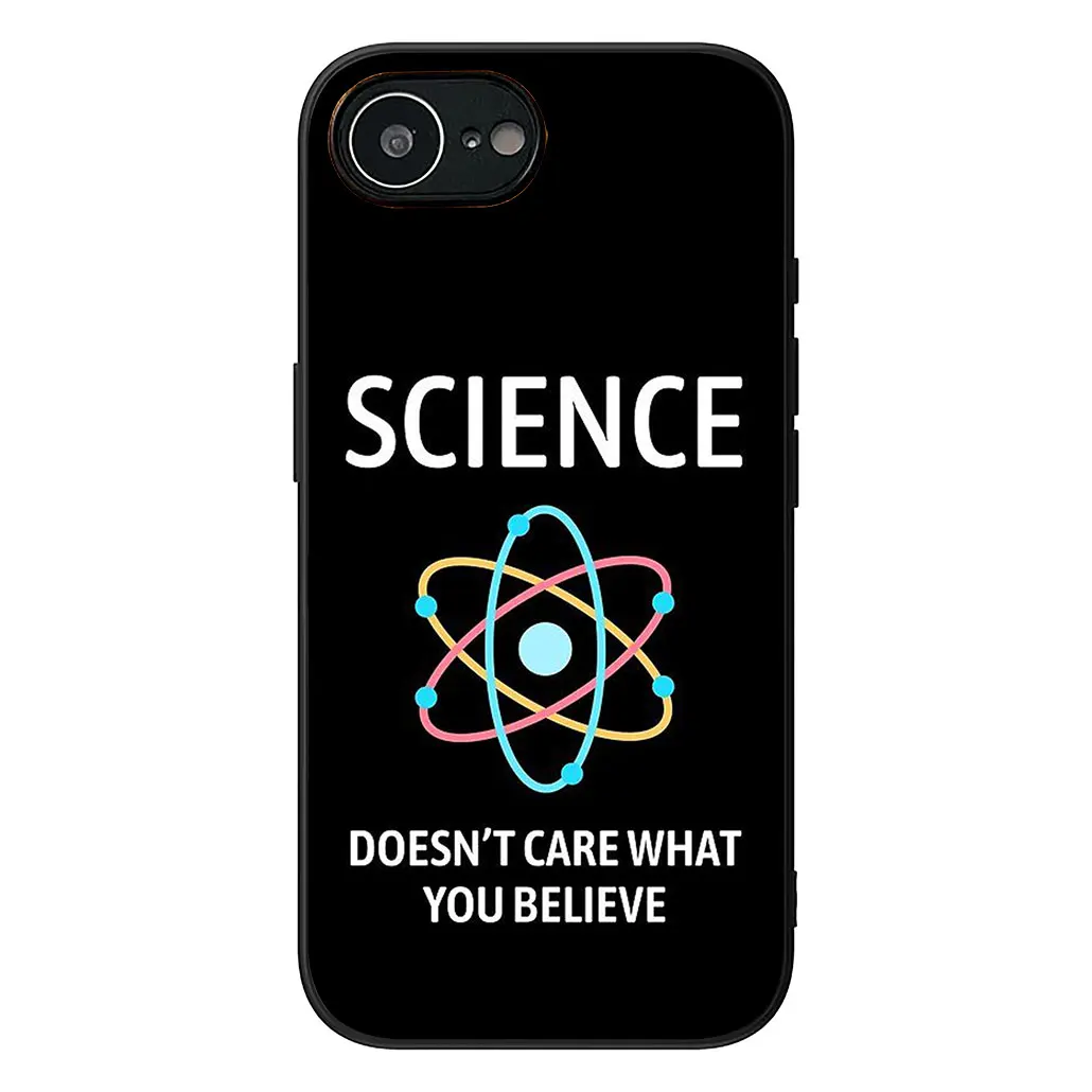 Science-Themed Silicone Phone Cover with Chemistry Design