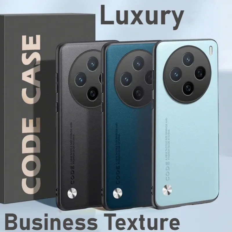 Luxury Business Texture Smooth-Touch PU Leather Case - Full-Protection Shockproof Cover
