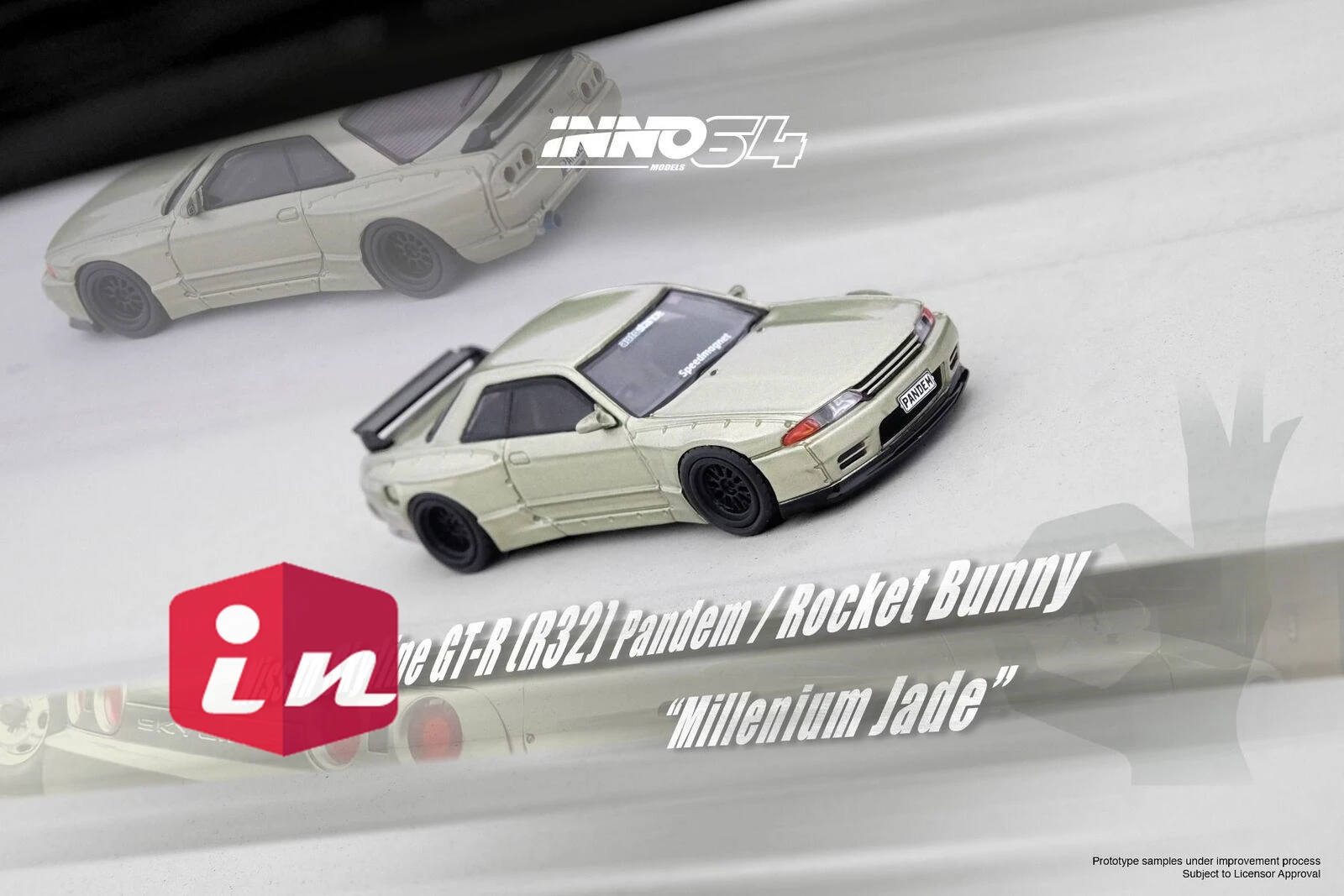 

INNO64 64 SKYLINE GT-R (R32) PANDEM ROCKET BUNNY DieCast Model Car Collection Limited Edition