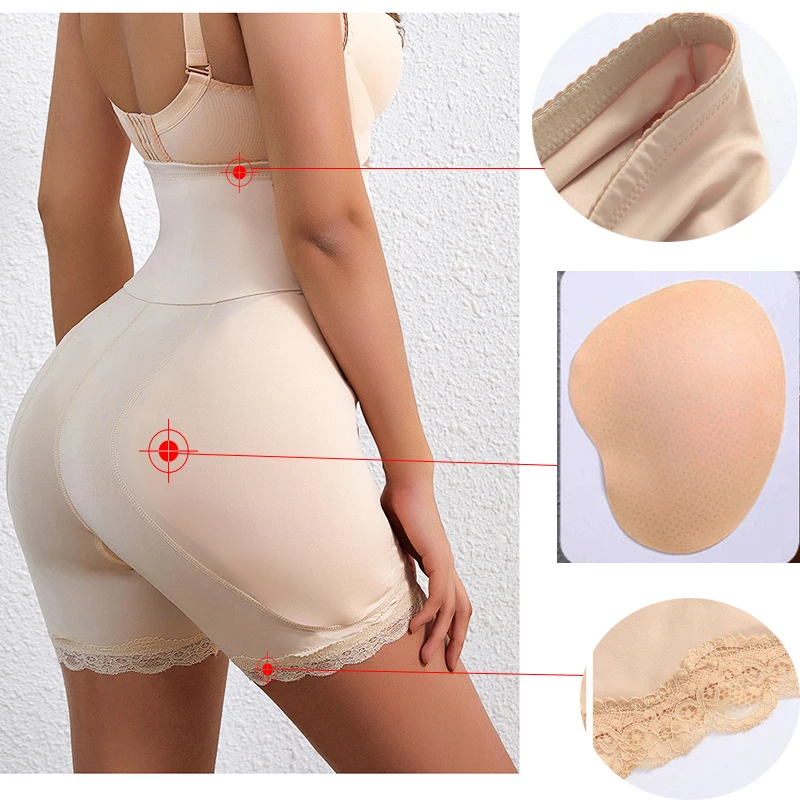 GUUDIA Hip Dip Smooth Out Panties Padded Women Body Shaper Panties From Hip  To Butt Seamless Round Shape Thick Pad Shapewear