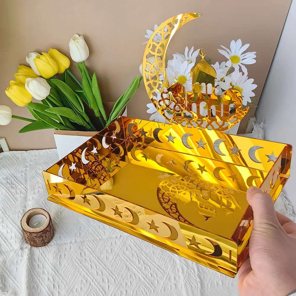Acquista Eid Moon Star Piatto da pranzo Vassoio Mubarak Decorazione da tavola Stoviglie in Italia a partire da 24