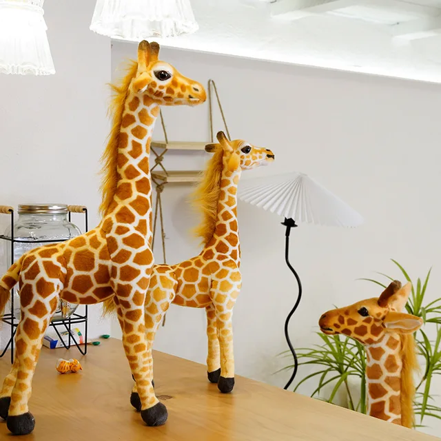 juguete chaoman - Fábrica al por mayor animal de peluche realista  encantador juguete de peluche grande jirafa animales salvajes rellenos
