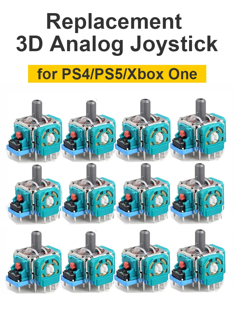 Substituição do joystick analógico 3D original, eixo 3D, polegar para PS3, PS4, PS5, reparo de gamepads