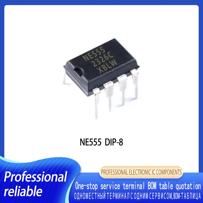 

20PCS NE555 NE555P DIP-8 Timer programming oscillator IC chip