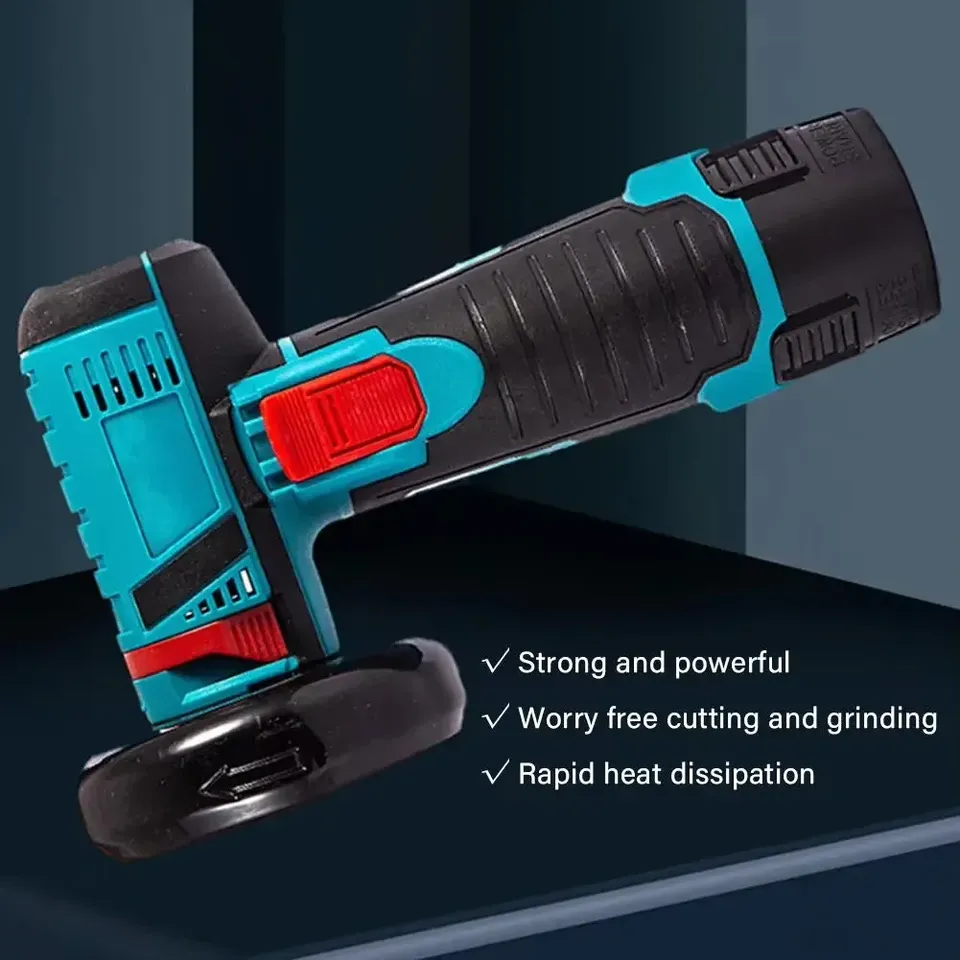 12V Cordless Electric Angle Grinder 19500rpm Lithium Battery Mini Polishing Grinding Machine Diamond Cutting Power Grinder