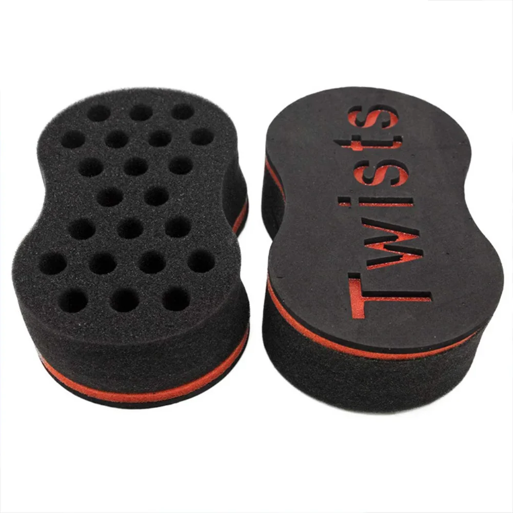 Description Picture 3 of itemDouble Sides Magic twist hair brush sponge,Sponge Brush for Natural,afro coil wave dread sponge brushes