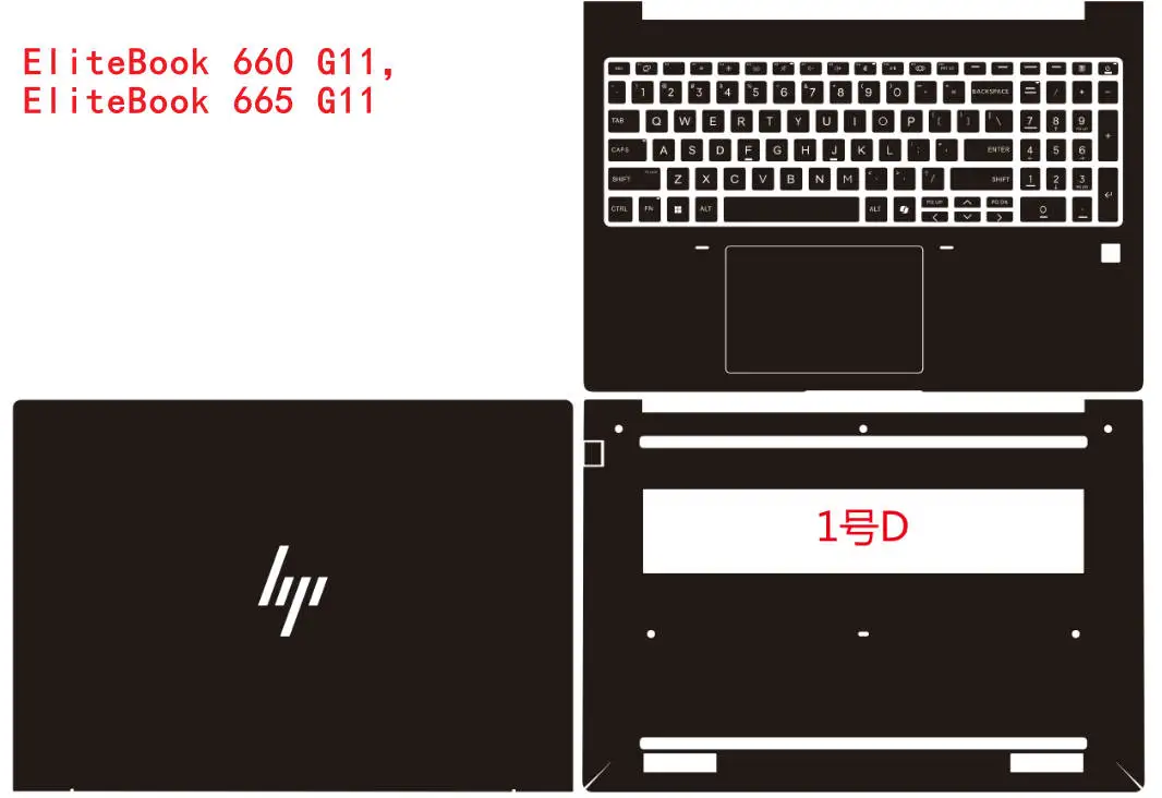HP 엘리트북 860 865 G11 G10 G9 16인치 엘리트북 660 665 G11 프리컷 노트북 비닐 데칼 커버 스티커 스킨 보호 필름