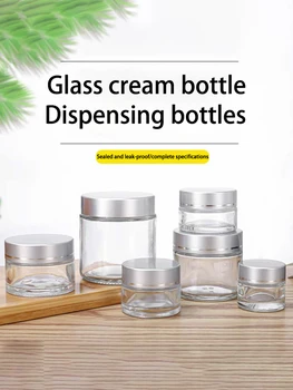 1PCS10/20/30ml Glass Jar Skin Care Eye Cream Jars Lotion Pot Refillable Bottle Makeup Eye Shadow Storage Cosmetic Container - Thumbnail 7