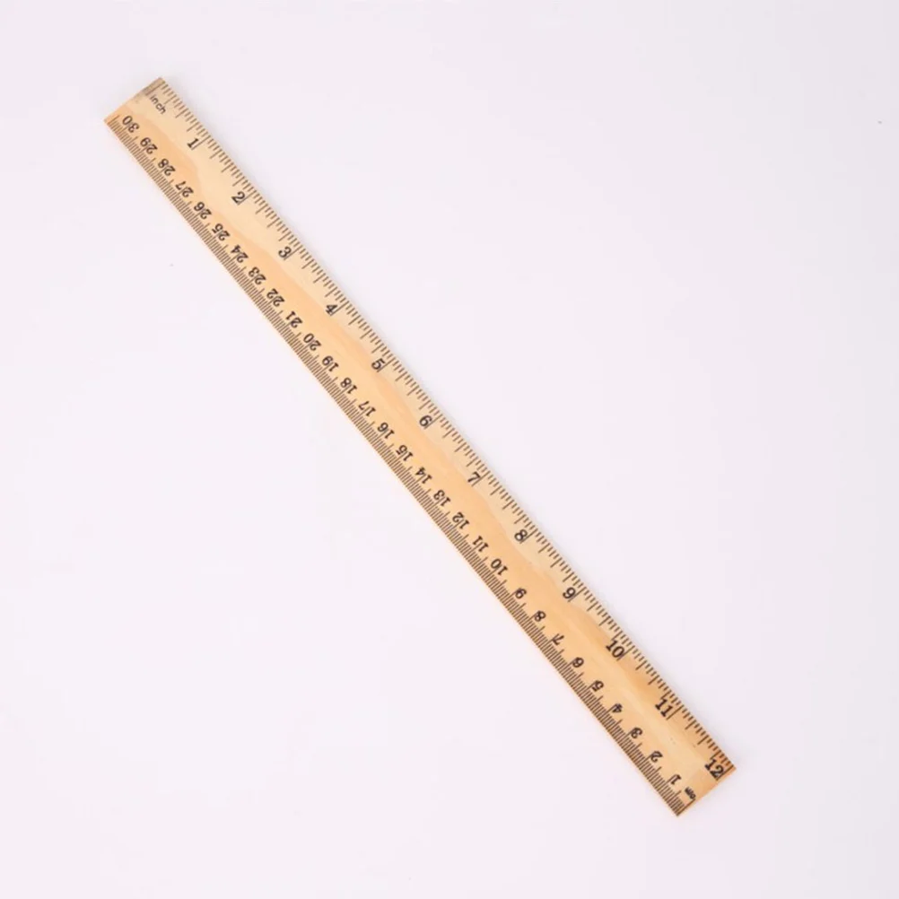 눈금자 다기능 목제 학교 액세서리, 가정용 스트레이트 럭키, 편리한 어린이