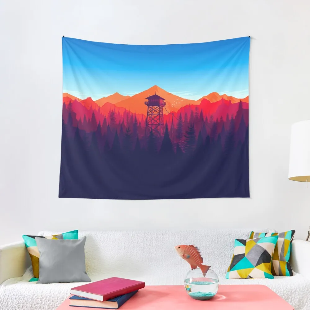 

Forest Tower Tapestry room decor for girls aesthetics for room wall tapestry