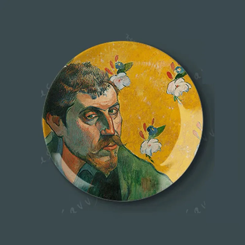 6/7/8/10 inch Paul Gauguin Painting Decorative Wall Hanging Plate Art Plate Home Room Hotel Crafts Art Background Decoration 2