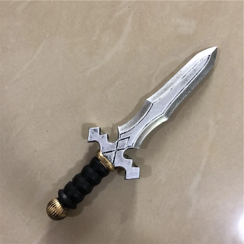 Dagger Leaves Rune Sword Prop - Cosplay Weapon for Kids Safe PU Halloween Role Play