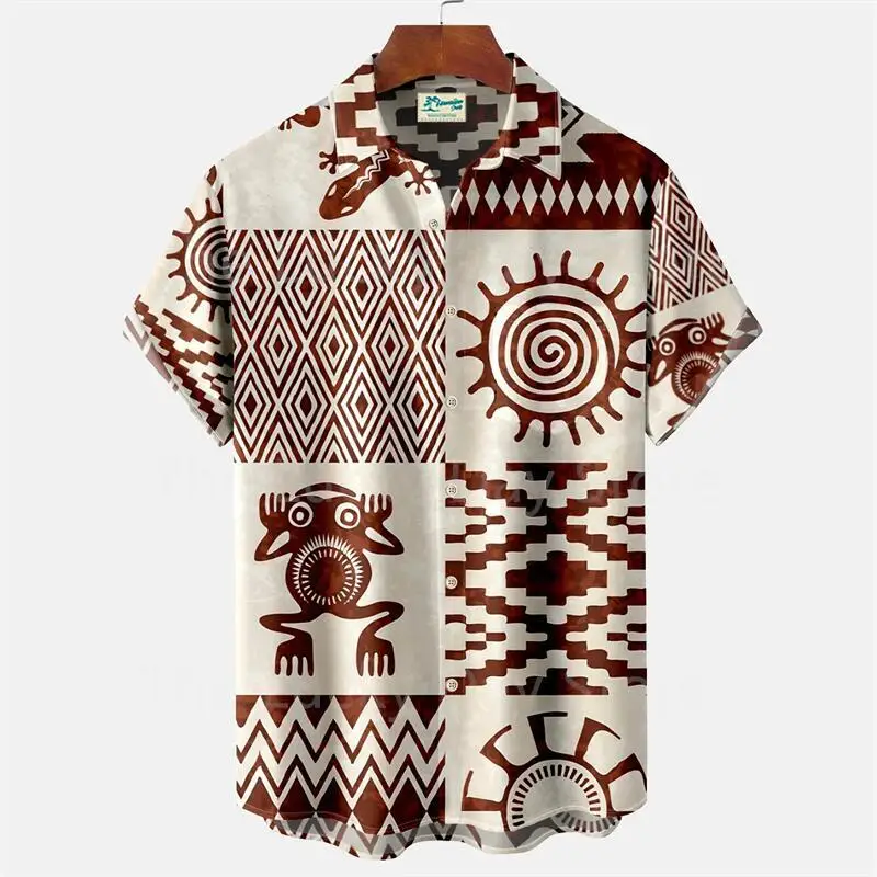 【massnoun】GEOMETRIC PATTERN OVERSIZED SHORT SHIRTS Super Massive Geometric SS Print Tee – Super Massive Shop