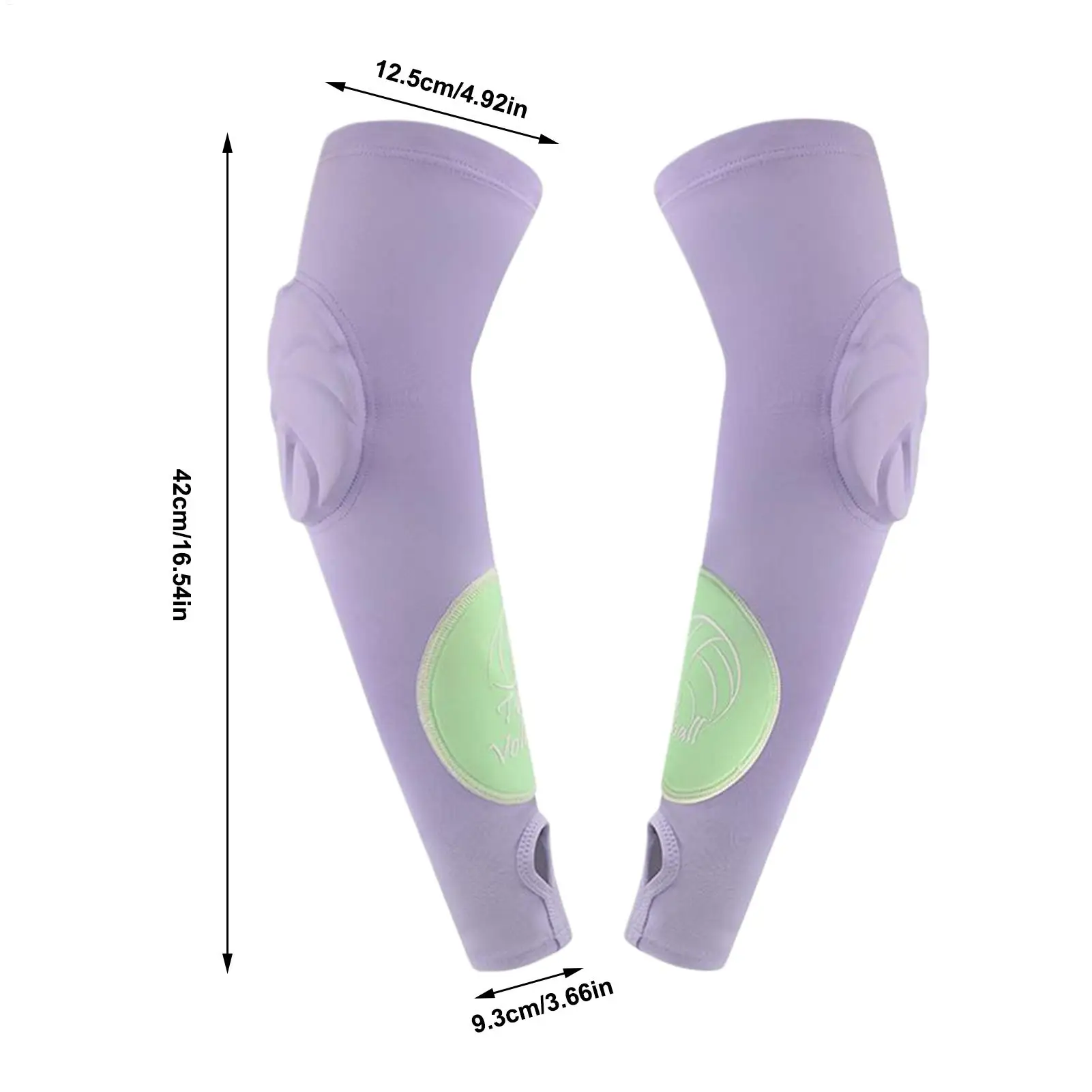 Volleyball Sleeves 2 Pieces Forearm Sleeves Arm Pads With Protection Pads And Thumb Hole For Team Practice Gym Workouts Sports