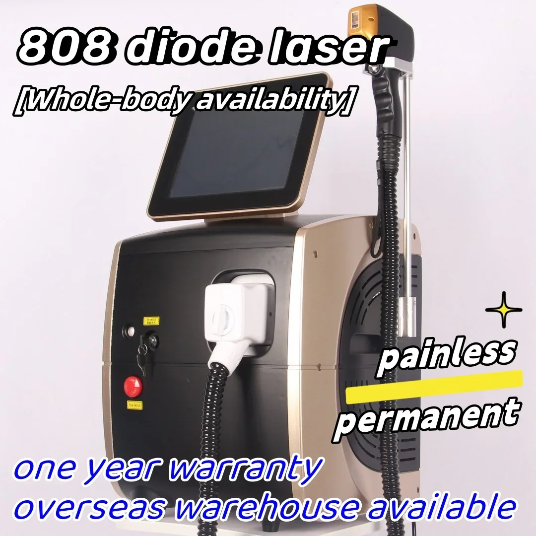 

2024 Portable 808 3wave Diode Laser Permanent Hair Remove Fast Depilation Painfree Follicle Penetration Skin Rejuvenation Device