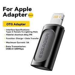Essager 20W PD Fast Charging OTG Adapter with USB - C to Lightning Converter (Type - c to Lighting)