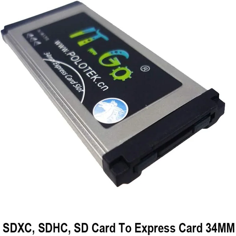 Универсальная экспресс-карта 34 до SDXC SDHC, адаптер SD-карты для ноутбука, совместимый со слотом Expresscard 54 мм