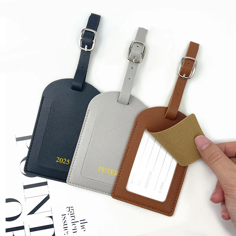 Engraved Initials Luxury Luggage Tag – Elegant Travel Accessory and Gift