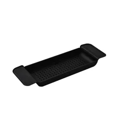 Versatile Retractable Bath & Kitchen Storage Tray (Black)