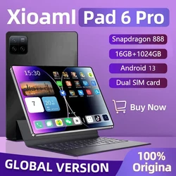 Xioa-Tableta Pad 6 Pro versión Global, dispositivo con Android 13, 16GB de RAM, 1TB, 5G, HD, 4K, WIFI, 2024 Original, Snapdragon 888