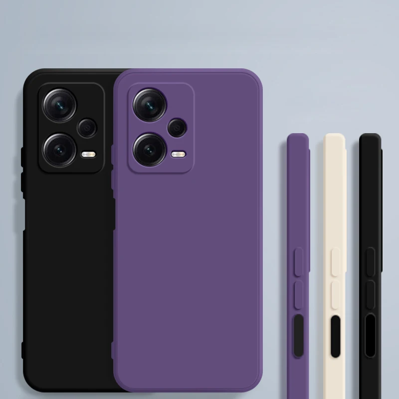 Square Liquid Silicone Phone Case - Enhanced Protection Back Cover