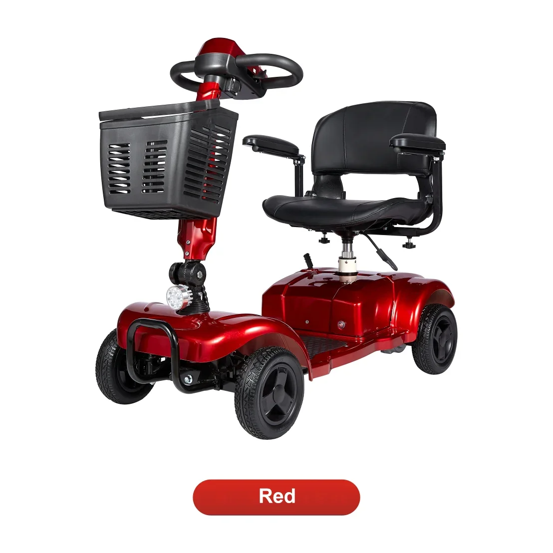 New Folding Electric Scooter for Elderly and Disabled Armrest Seat Adults 4 Wheels Leisure Portable Mobility Scooter 300W24V20AH 2