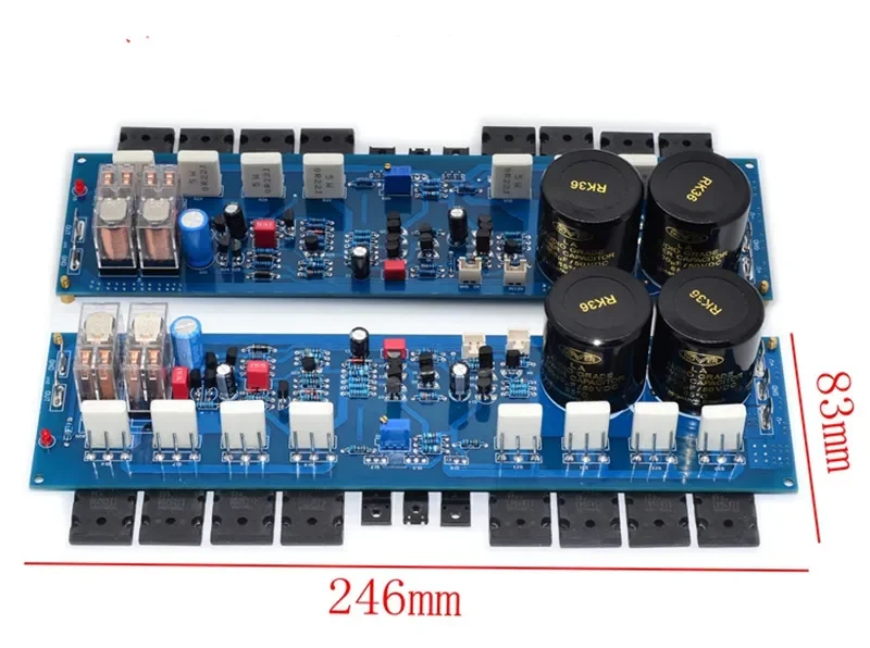 하이파이 고출력 클래스 AB 홈 오디오 앰프 보드, TTC5200 TTA1943, 500W + 500W