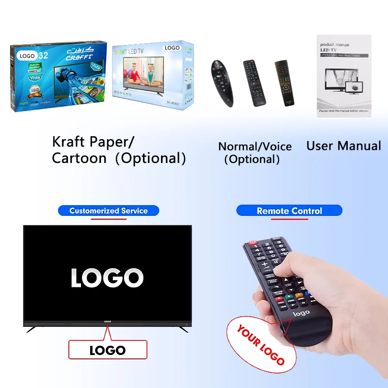2022 New Arrivals Flat Screen Lcd Led Tv Televisores 85 Smart 75 Inch 4k Hd Oled Android Wifi 2