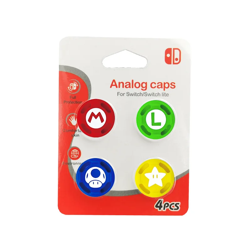 thumbnail image 1 of Tapa de agarre para joystick de Super Mario Bros Switch para Nintendo Switch Oled NS Joy-con Botones Estuche Joy-con con forma de hongo Accesorios, 1 of 5