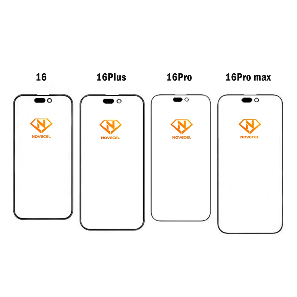 10개입 노베셀 글래스+ ORI OCA +감광성 스펀지 링 (12, 13, 11, 14, 15 플러스, 프로, 맥스, 미니, 16, 17, 16, 16프로맥스 LCD 터치 렌즈용)