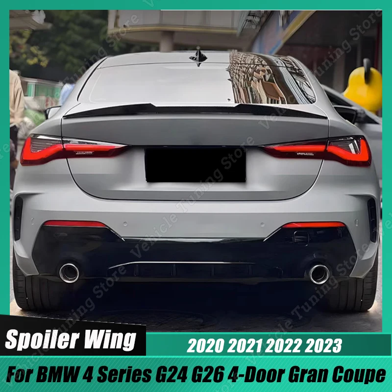 Per Bmw Serie 4 G24 G26 4 Porte Gran Coupe 2020-2023 M4 Style Car Rear Trunk Spoiler Wing Body Kit Accessori Esterni