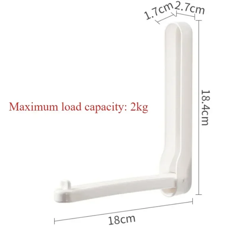 Clothes Rack Wall-mounted Storage Hangers Dormitory Students Hangers Hooks Simple Folding Non-slip Clothes Hangers Clothing Rack 6