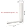 Clothes Rack Wall-mounted Storage Hangers Dormitory Students Hangers Hooks Simple Folding Non-slip Clothes Hangers Clothing Rack 6
