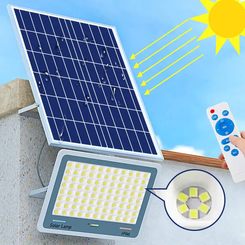 

LED Solar Light Waterproof Covers up to 350m² - Ultra Bright Solar Outdoor Garden Remote Control Induction Street Light