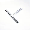 14'' INCH Shower Squeegee Stainless Steel Silicone Wiper Rubber Scrape Bathroom Cleaner Glass Door Hook Remove Stick Blade 6