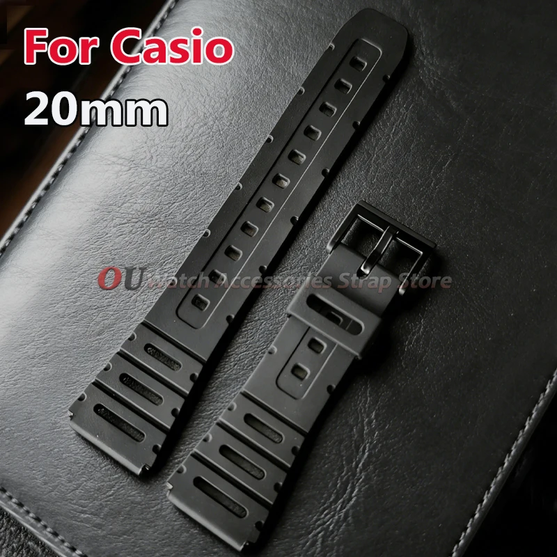 Durable 20mm Silicone Sport Wristband with Soft Plastic Buckle