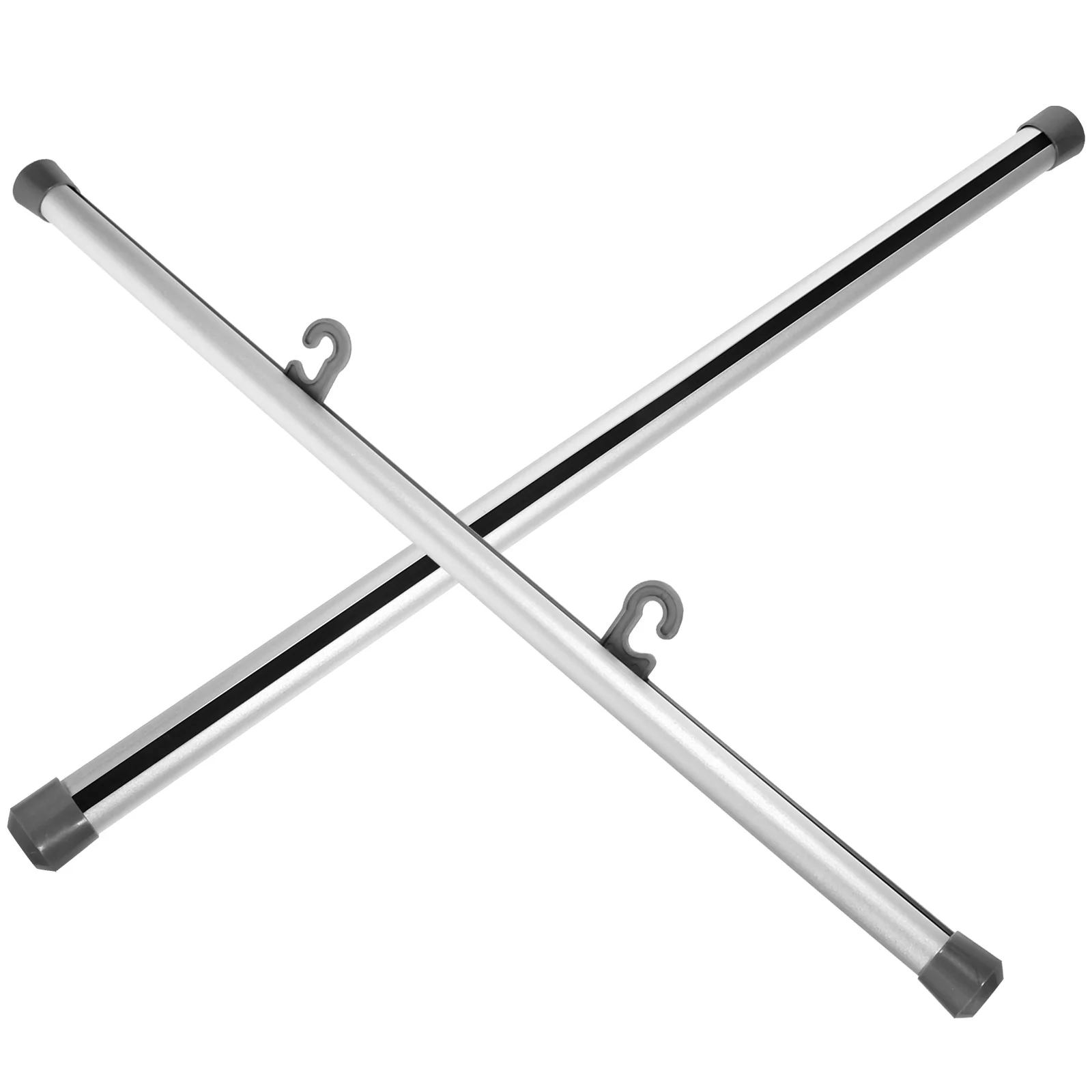 

2 Pcs Poster Hanger Alloy Frame Cloth Hangers Scroll Dowels Wall Decor Pole Painting