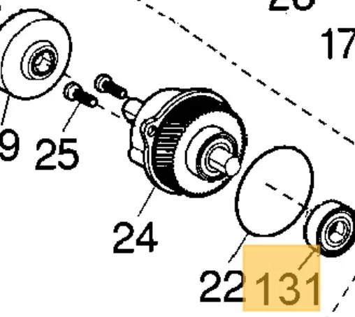 Шестерня для DEWALT DW704 DW705 DW705S DW715 (art.: 3920c003bb9ae) - 3920c003bb9ae