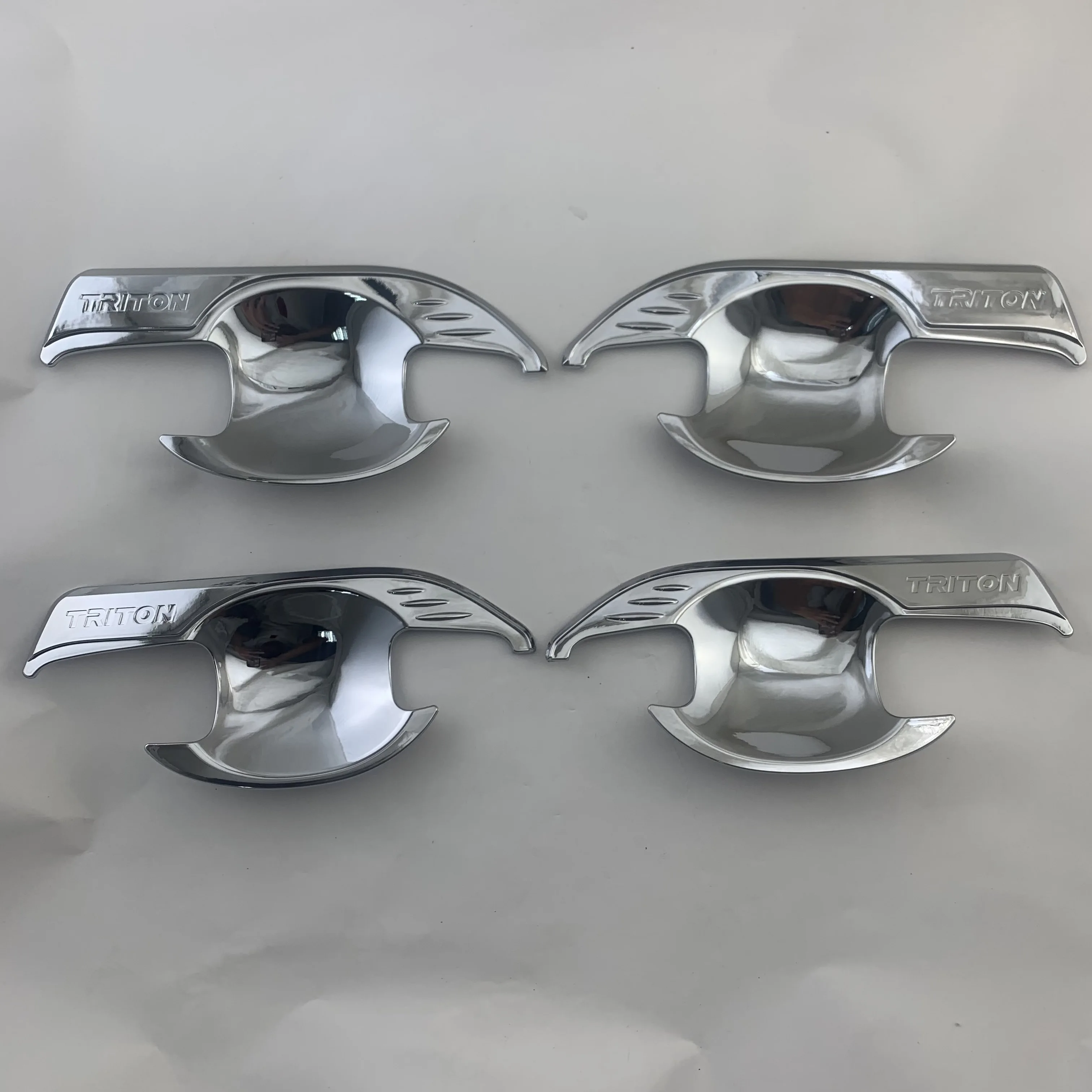 4PCS Abs Chrome plated Door Handle Bowl Covers Trim  FOR Mitsubishi Triton L200 2019-2022 Accessories Car modification