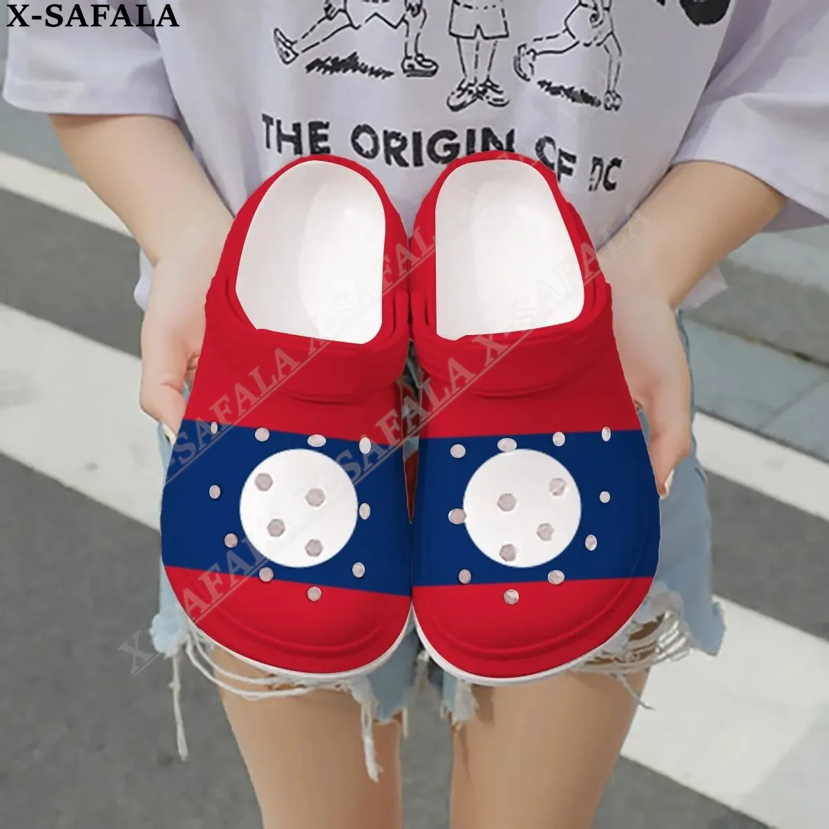 

Love Laos Flag Country 3D Print Men Women Classic Clogs Slippers Shoes EVA Ligtweight Sandals Summer Beach Outdoor-1